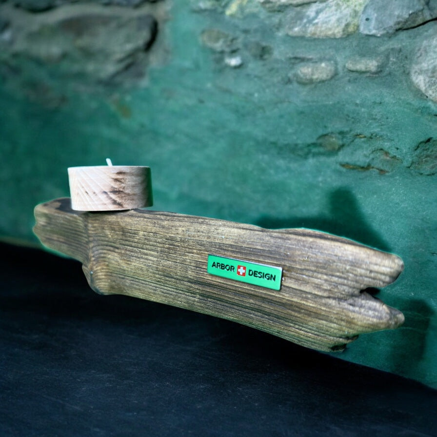 Quiet Grove – Driftwood Candle Mount