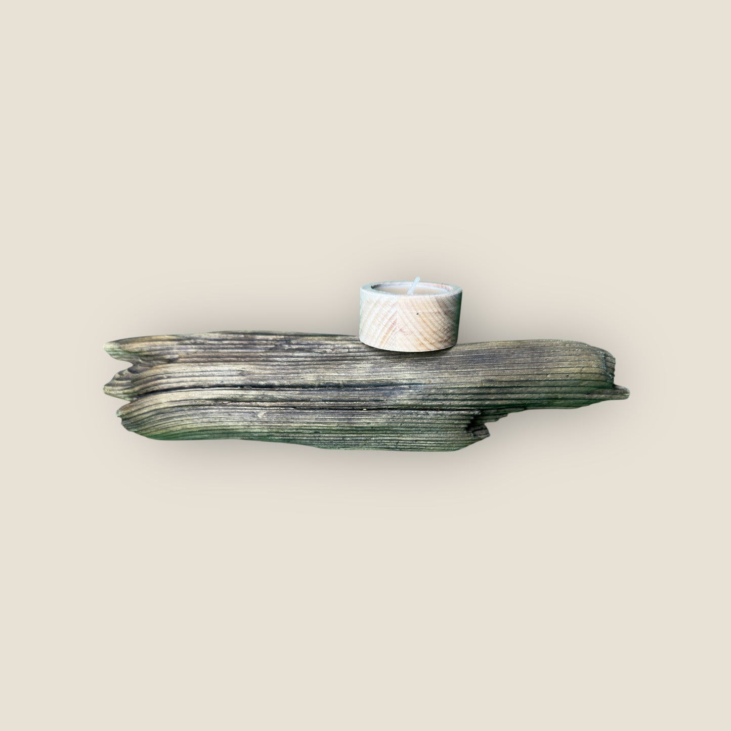 Quiet Grove – Driftwood Candle Mount