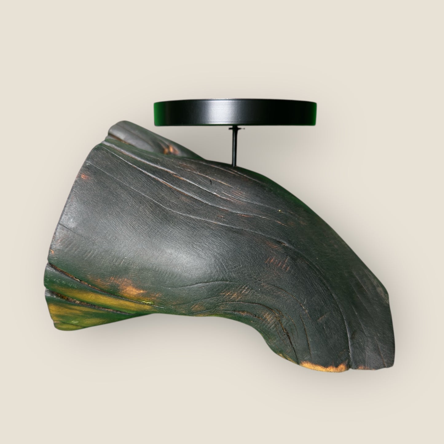 Ashroot Cradle – Charred Wood Candle Base