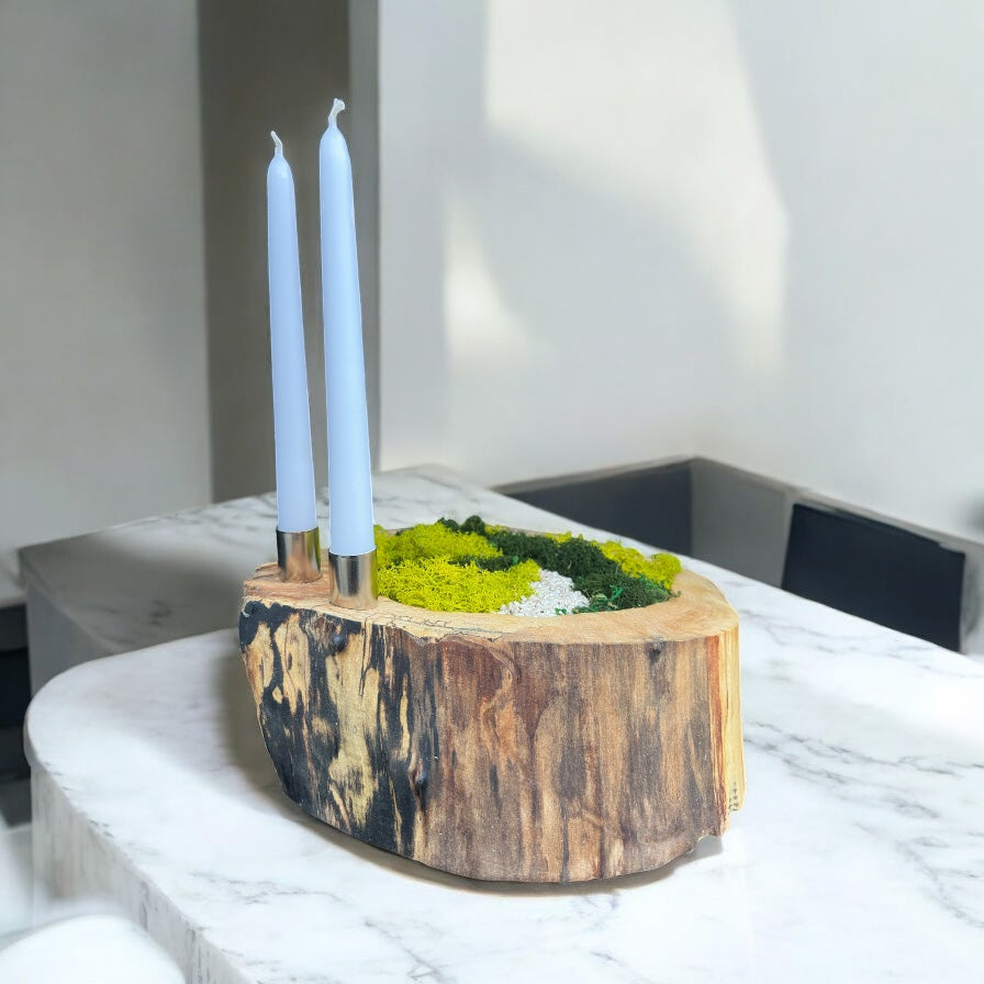 Moss Ring – Botanical Tealight Base