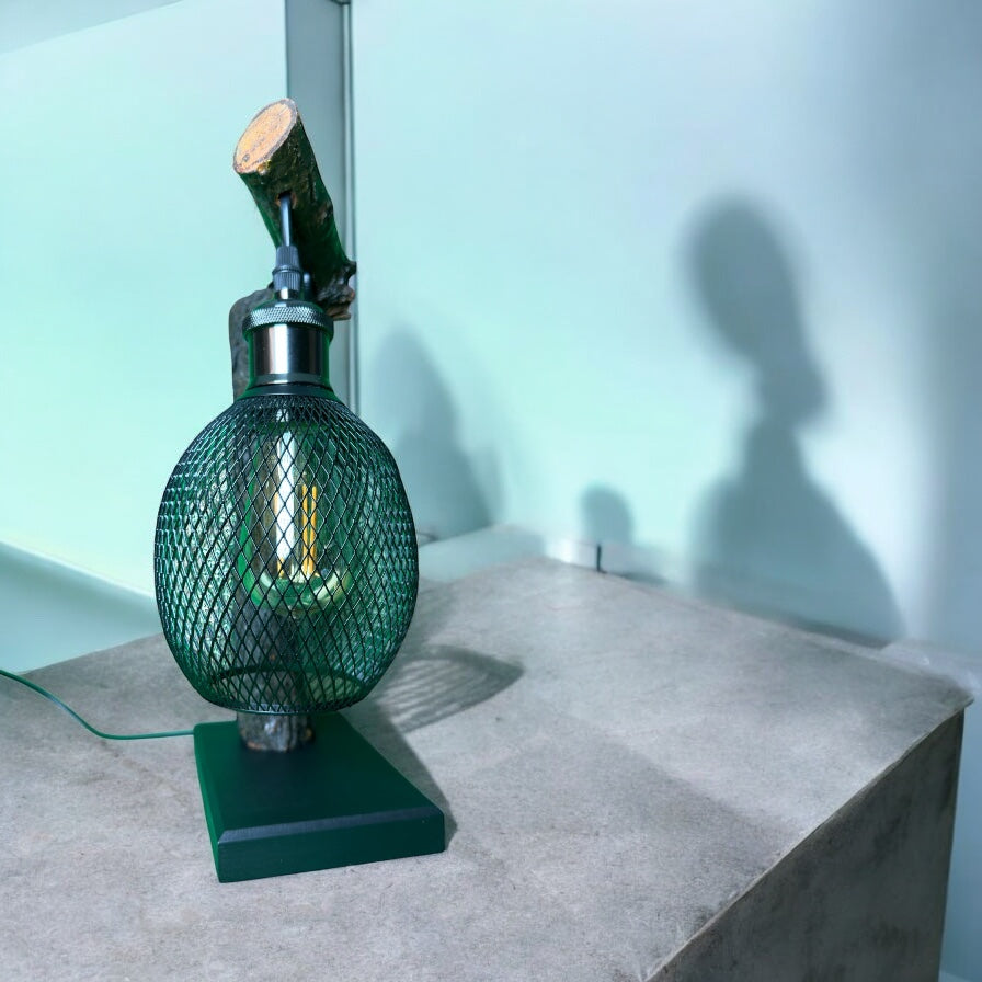 Barkbend Lantern – Textured Arc Lamp