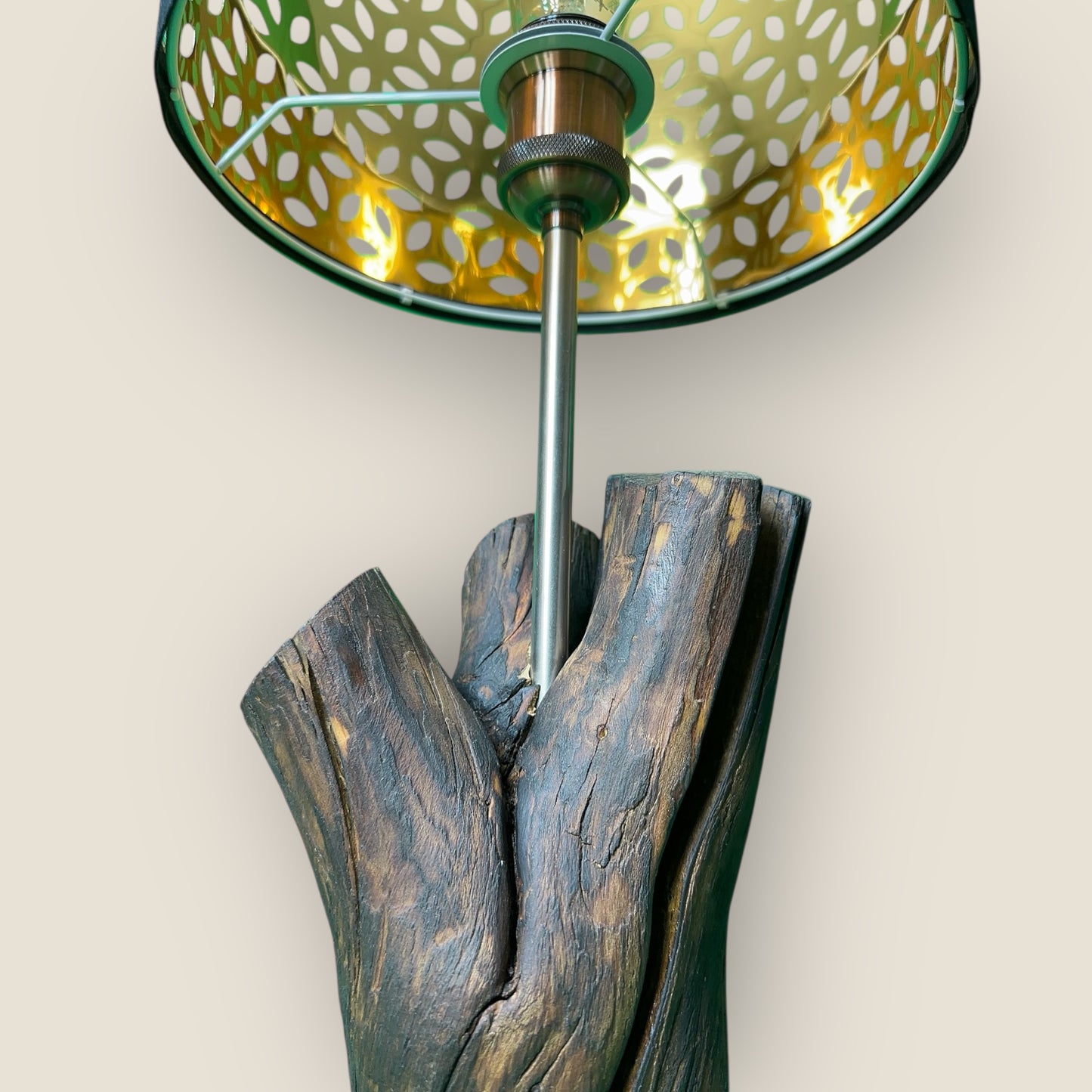 Leaflight Pattern – Cutout Drum Table Lamp
