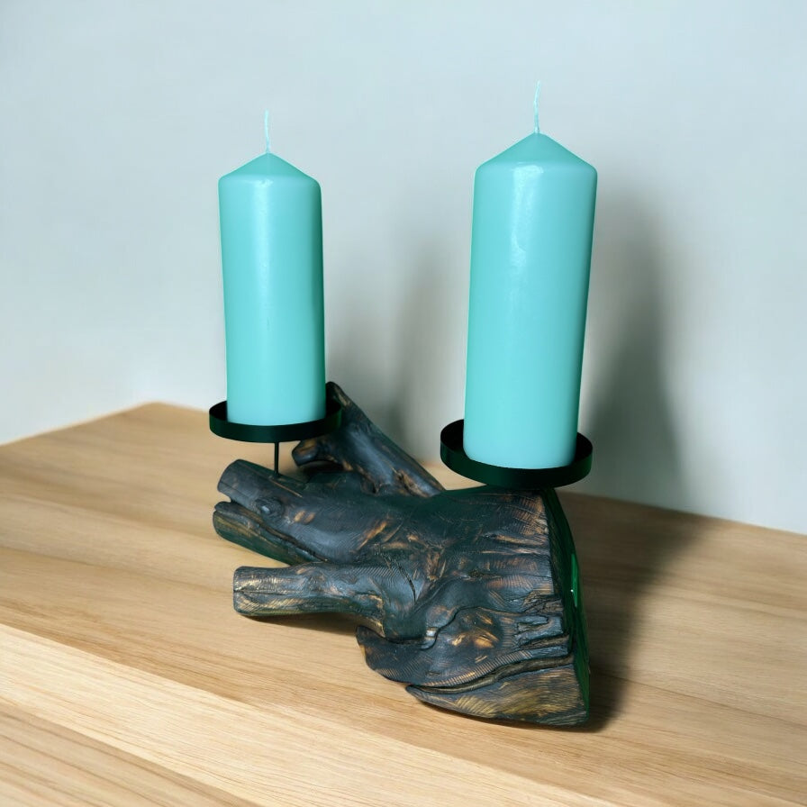 Forest Hands – Twin Flame Holder